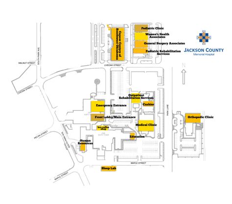 Hospital Map - Jackson County Memorial Hospital