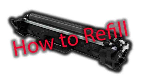 How to refill hp 17a toner cartridge