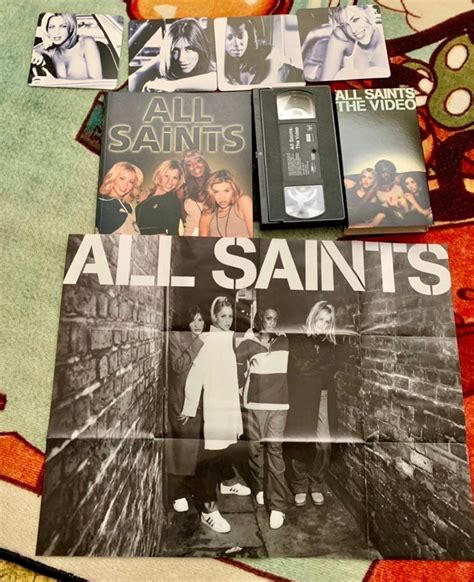 UK All Saints music Memorabilia lot vhs, book NEW