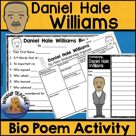 Daniel Hale Williams Poem Writing Activity - Classful