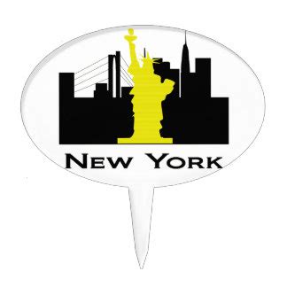 New York City Skyline Cake Toppers | Zazzle