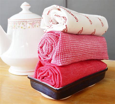 Kitchen Towels Dish Towel Dish Cloth 3 Pack Set -100% Cotton Machine ...