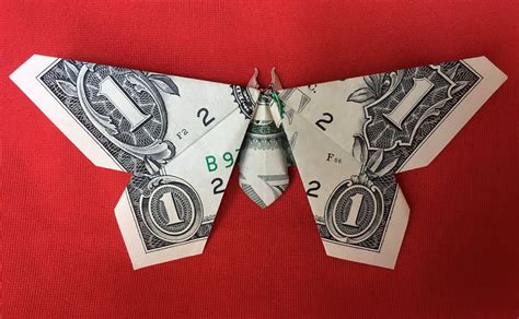 Dollar Bill Origami Simple BUTTERFLY 3D Sculpture Money | Etsy