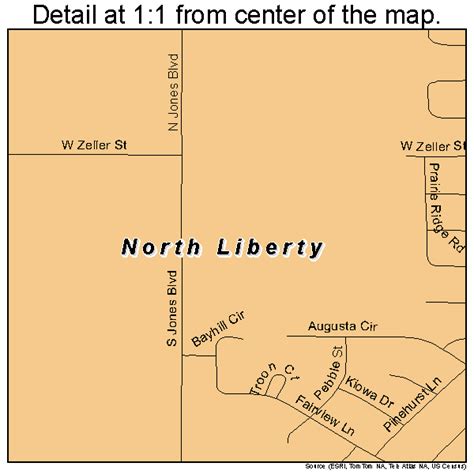 North Liberty Iowa Street Map 1957360