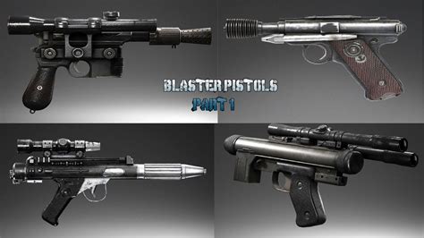 All Blaster Pistols Types Variants & Models in Star Wars (Canon) Pt.1 ...