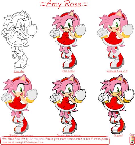 Custom / Edited - Sonic the Hedgehog Customs - Amy Rose (Pixel Art ...