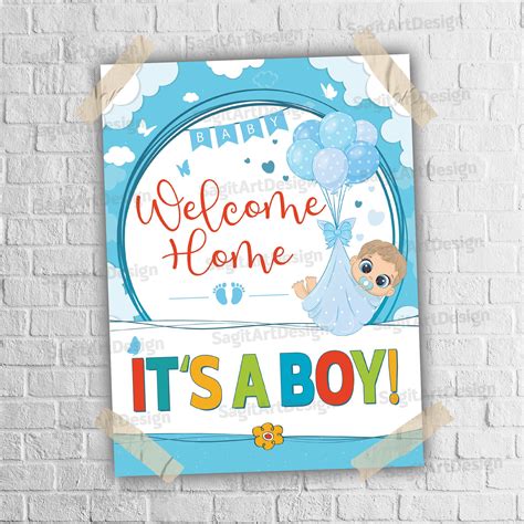 Baby Boy Welcome INSTANT DOWNLOAD Newborn Birth | Etsy in 2021 ...