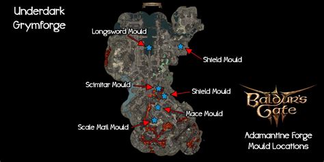 Baldur's Gate 3: All Adamantine Forge Mould Locations in Grymforge