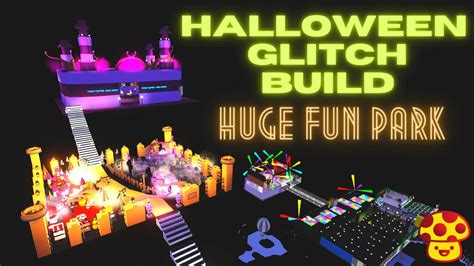 Adopt Me Halloween 🎃House Glitch Build 🧛‍♂️💀(HUGE FUN PARK💜💛) Roblox ...