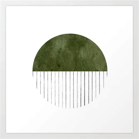 Buy Olive green circle Art Print by whalesway. Worldwide shipping ...