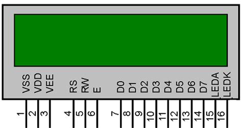 16x2 LCD Display Module - Pinout & Datasheet