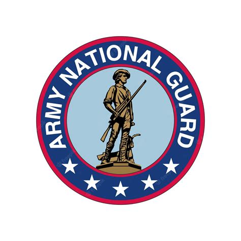 Premium Vector | Vector emblem of the us army national guard