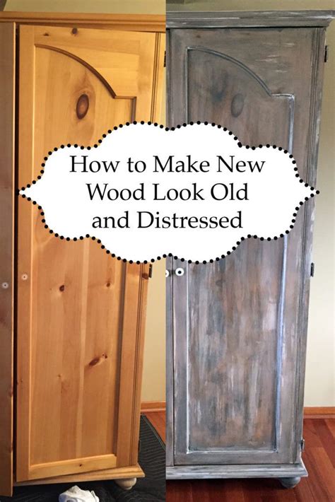 DIY - How to make new wood look weathered, old, and distressed with ...