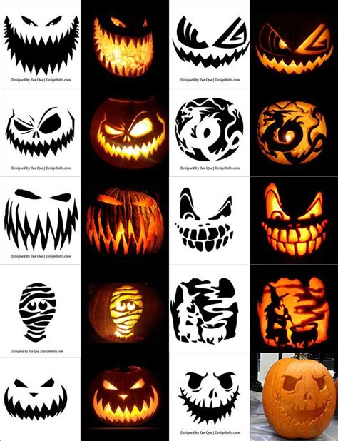 Best Free Printable Scary Pumpkin Carving Stencils Printablee | Hot Sex ...