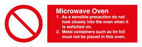 Microwave oven safety instructions – Maritime Progress