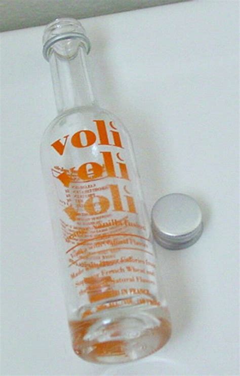 VOLI ORANGE VANILLA VODKA EMPTY MINIATURE BOTTLE - No Contents - Rare ...