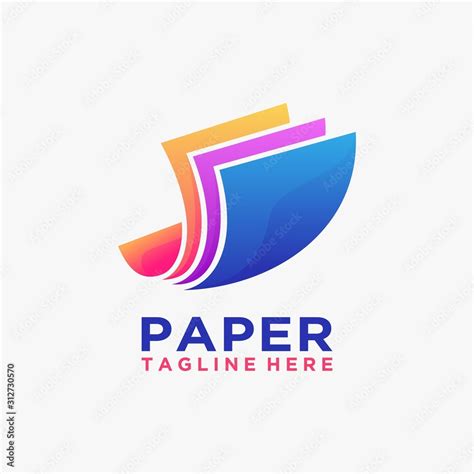 Creative paper logo design Stock Vector | Adobe Stock