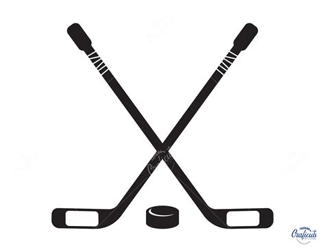 Craft Supplies & Tools Visual Arts Jpg Design Cameo Dxf Crossed Hockey ...