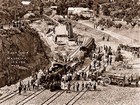 First train to Walhalla, Vic. 1910 – Photos of the Past