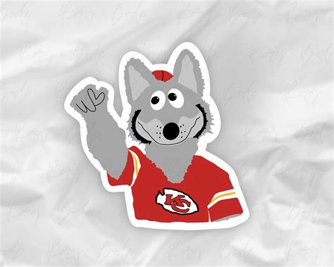 KC Chiefs, KC Wolf Sticker, Kansas City Chiefs Sticker, Chiefs Sticker ...