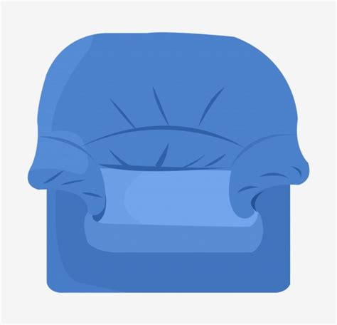 Sofa Chair PNG Picture, Blue Armchair Blue Sofa Single Sofa Chair ...