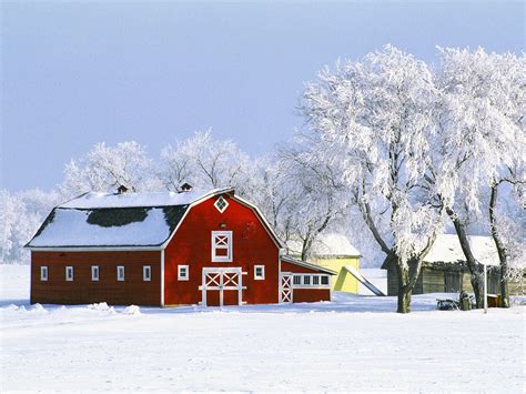 Winter Farm Desktop Wallpaper - WallpaperSafari