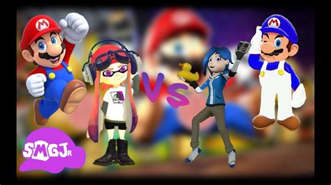 SMGJr: Mario x Meggy Vs. SMG4 x Tari - YouTube