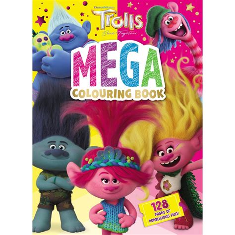 Trolls Band Together: Mega Colouring Book | BIG W