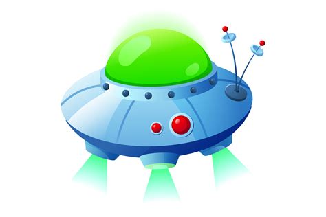 Alien Spaceship Icon. Cartoon Ufo Ship. Graphic by ladadikart ...