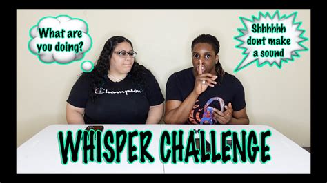 Whisper Challenge - YouTube