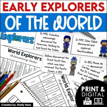 Early Explorers Timeline | European Explorers Project by Shelly Rees