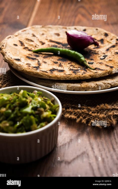 Bajra roti or Jowar Roti or Indian bread made using Bajra or Jowar ...