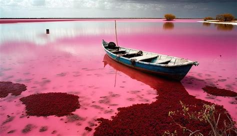 Premium AI Image | lake retba senegal