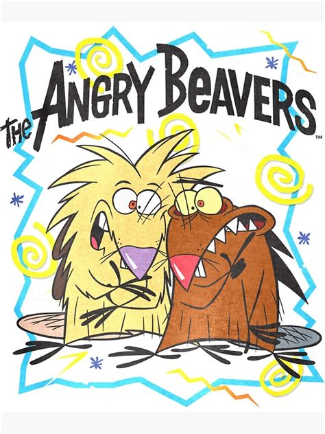 "Angry Beavers Characters " Poster for Sale by Bangkokart | Redbubble