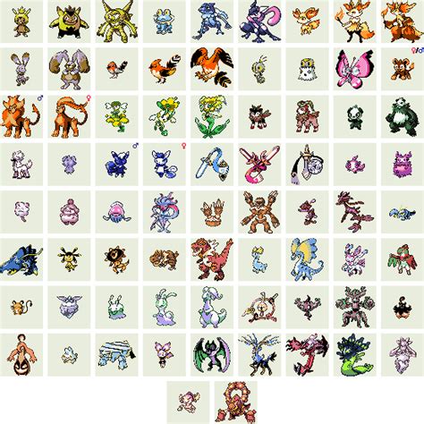 Shiny Kalos Pokemon List