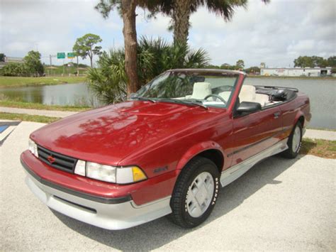 1989 Chevrolet Cavalier Z24 Convertible 2-Door 2.8L for sale in ...