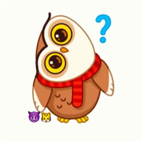 Question Mark Cute Owl GIF - QuestionMark CuteOwl Confused - Discover ...