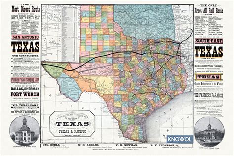 Texas Railway Map