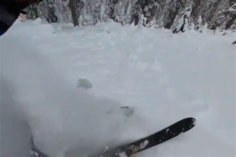 Skier Dives Into Feet Of Fresh Snow At Oregon Ski Resort