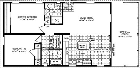 Manufactured Home Floor Plan: The Imperial • Model IMP-2403A 2 Bedrooms ...