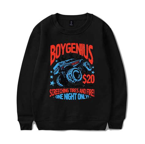 Boygenius Merch Sweatshirt Hoodies Monster Truck Long Sleeve Boygenius ...