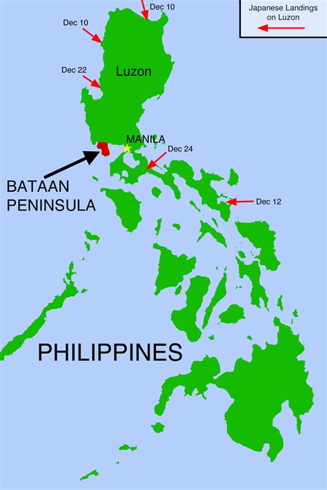 Bataan Philippines Map - World Map Gray