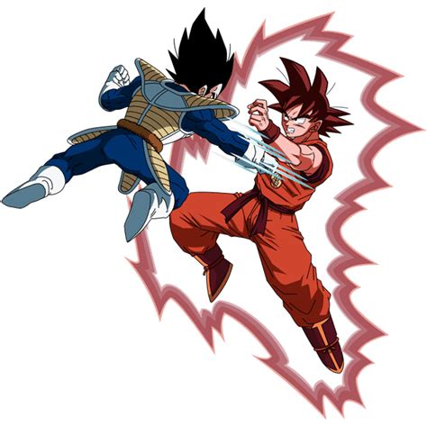 Goku vs Vegeta - Saiyan Saga render by Maxiuchiha22 on DeviantArt