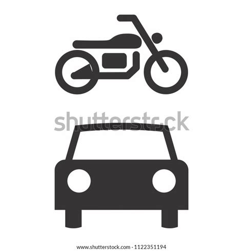 Car Motor Bike Icon Stock Vector (Royalty Free) 1122351194 | Shutterstock