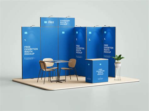 Free Exhibition Display Booth Mockup PSD Set - Good Mockups