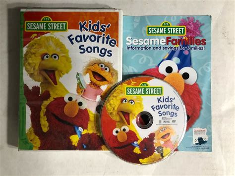 Sesame Street - Kid's Favorite Songs (DVD, 2001) Big Bird, Elmo, Cookie ...