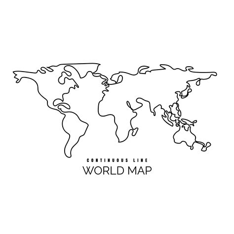 Map Of The World Drawing - Drawing.rjuuc.edu.np