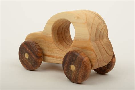 Juguete para niños hecho a mano carro de madera ecológico regalo ...