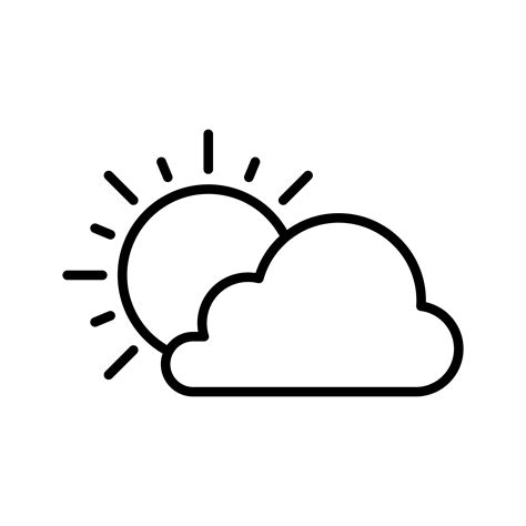 Cloudy Weather Icon 1500512 Vector Art at Vecteezy