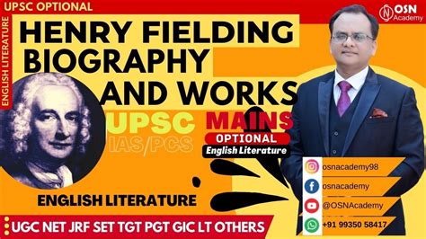 Henry Fielding Biography and Works | UGC NET English | TGT PGT English ...